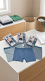 Lc Waikiki Erkek Çocuk Boxer 3'lü Paket Pamuklu Boxer